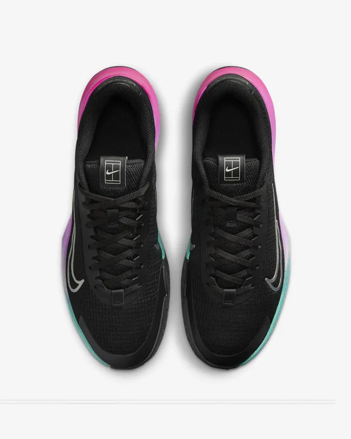 Men Nike All Shoes NikeCourt Vapor Lite 2 Premium Blackmetallic Silverdeep Junglemetallic Silver