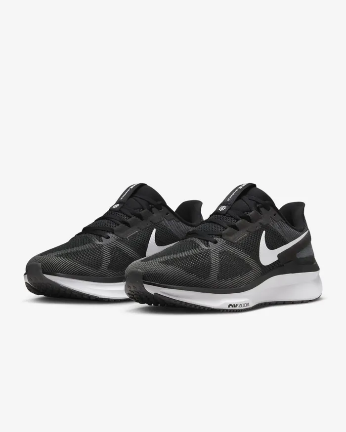 Men Nike All Shoes Structure 25 Blackiron Greywhite