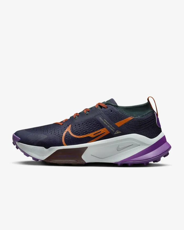 Men Nike All Shoes Zegama Purple Inkdeep Junglepurple Cosmossafety Orange