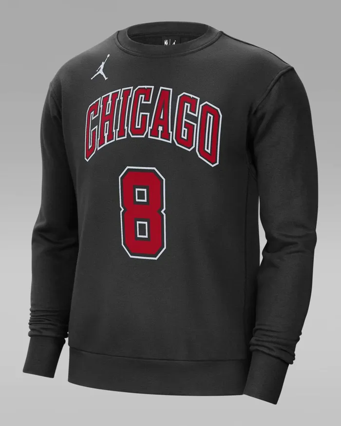 Men Nike Hoodies And Sweatshirts Chicago Bulls Courtside Statement Edition Black
