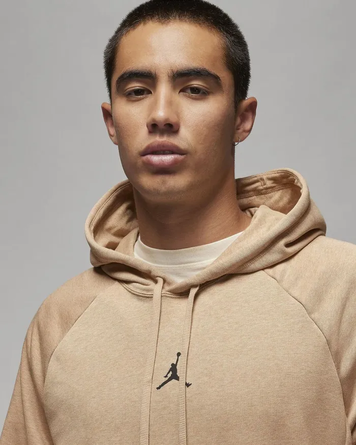 Men Nike Hoodies And Sweatshirts Jordan DriFIT Sport Crossover Hempheatherblack