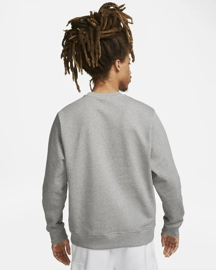 Men Nike Hoodies And Sweatshirts Sportswear Club Fleece Dark Grey Heather