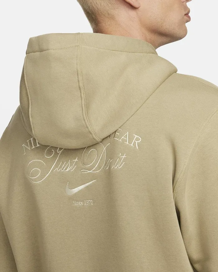 Men Nike Hoodies And Sweatshirts Sportswear Neutral Olive