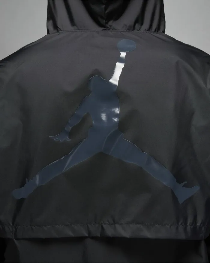 Men Nike Jackets Jordan Essentials Blackblackdark Smoke Grey