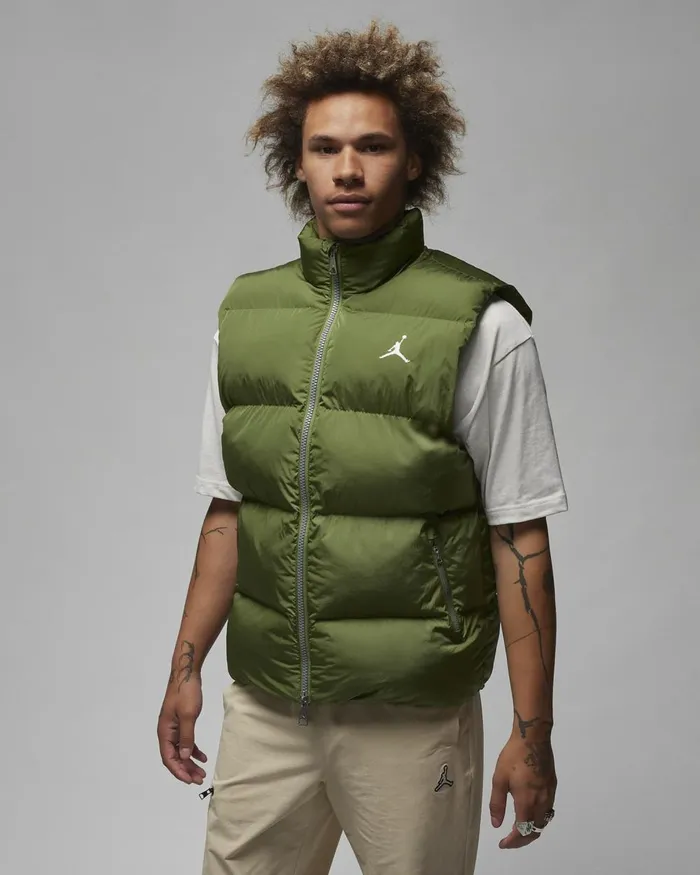 Men Nike Jackets Jordan Essentials Sky J Light Olivesail