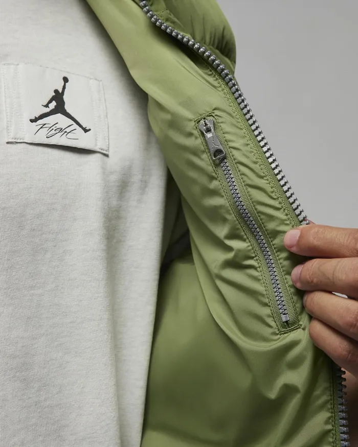 Men Nike Jackets Jordan Essentials Sky J Light Olivesail