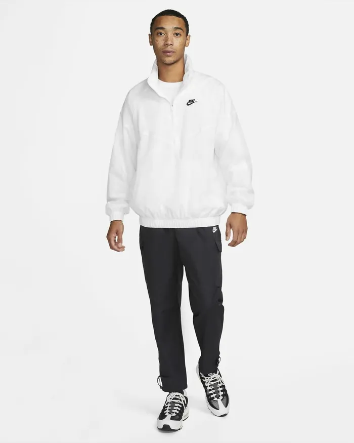 Men Nike Jackets Sportswear Windrunner Whiteblack