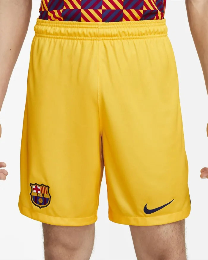 Men Nike Shorts Barcelona 202223 Stadium Fourth Amarillodeep Royal Blue