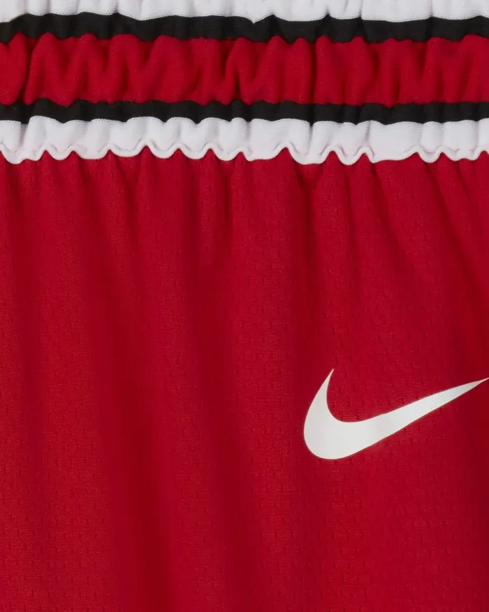 Men Nike Shorts Chicago Bulls Icon Edition University Redwhitewhite