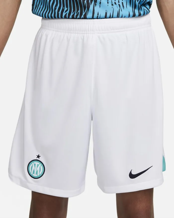 Men Nike Shorts Inter Milan 202223 Stadium Away Whitewhiteblackened Blue