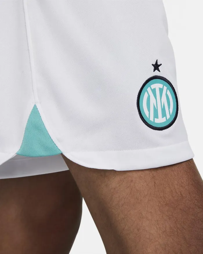 Men Nike Shorts Inter Milan 202223 Stadium Away Whitewhiteblackened Blue