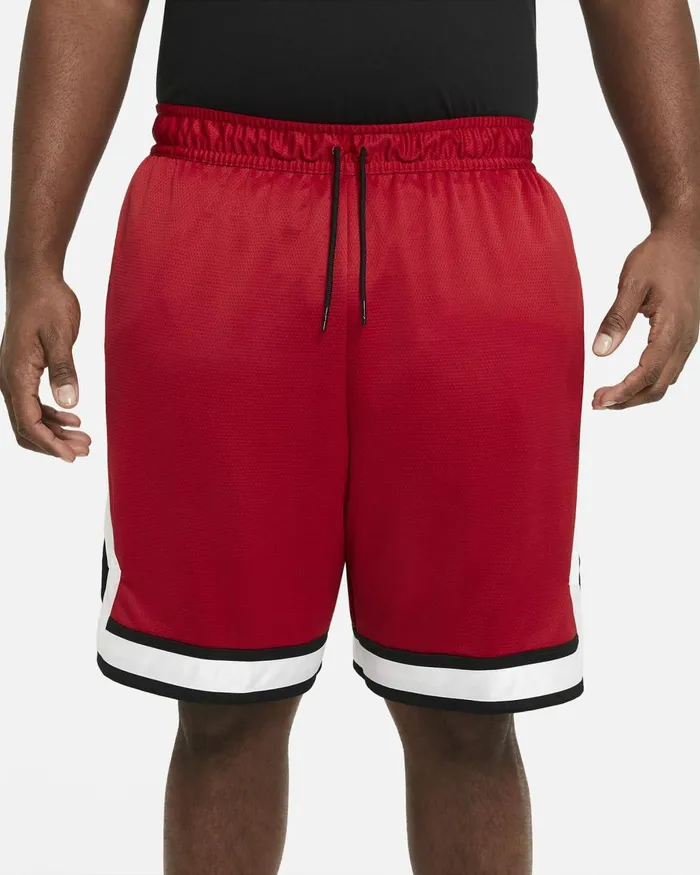 Men Nike Shorts Jordan Jumpman Diamond Gym Redblackwhitegym Red