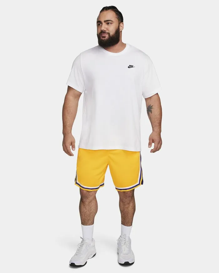 Men Nike Shorts Los Angeles Lakers Icon Edition Amarillofield Purplewhitefield Purple