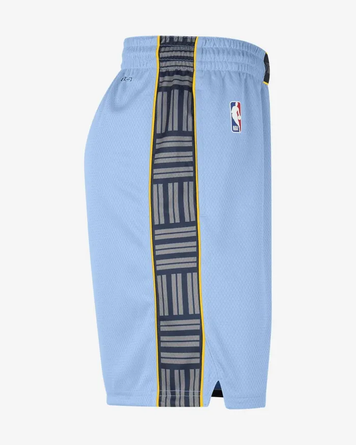 Men Nike Shorts Memphis Grizzlies Statement Edition Light Bluecollege Navy