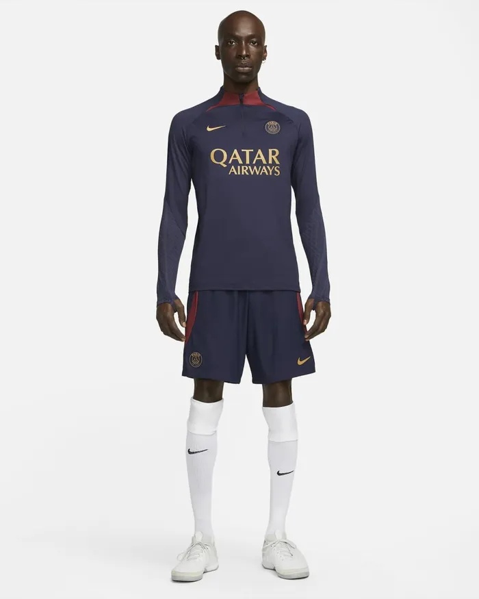 Men Nike Shorts Paris SaintGermain Strike Elite Blackened Blueteam Redgold Suede