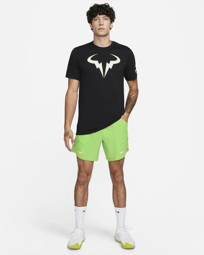 Men Nike Shorts Rafa Action Greenwhite