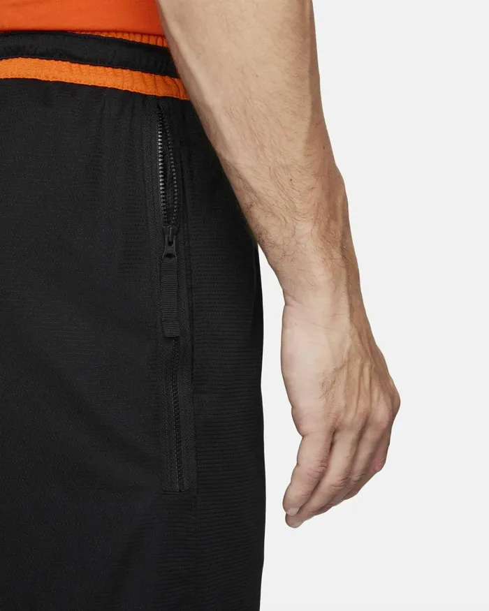Men Nike Shorts Team 13 Courtside Blackbrilliant Orangewhite