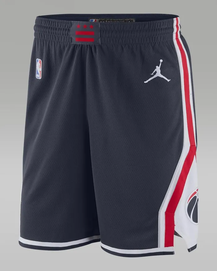 Men Nike Shorts Wizards Statement Edition 2020 College Navyuniversity Redwhitewhite