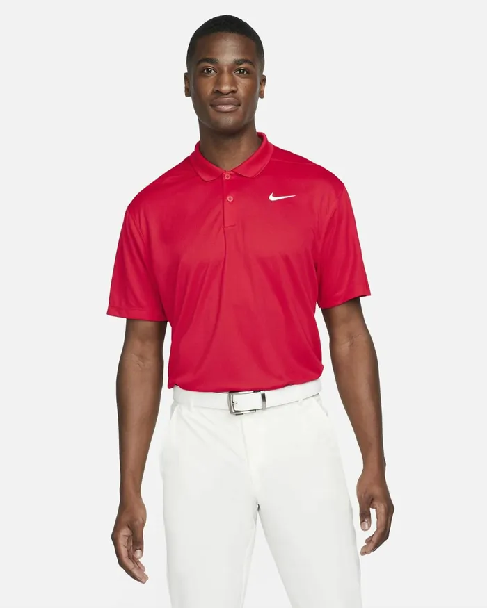 Men Nike Tops And TShirts DriFIT Victory University Redwhite