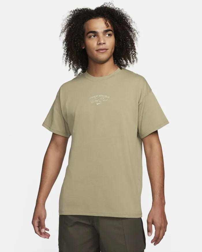 Men Nike Tops And TShirts Sportswear Neutral Olive