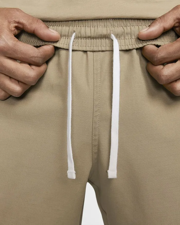 Men Nike Trousers And Tights Club Khakiwhite
