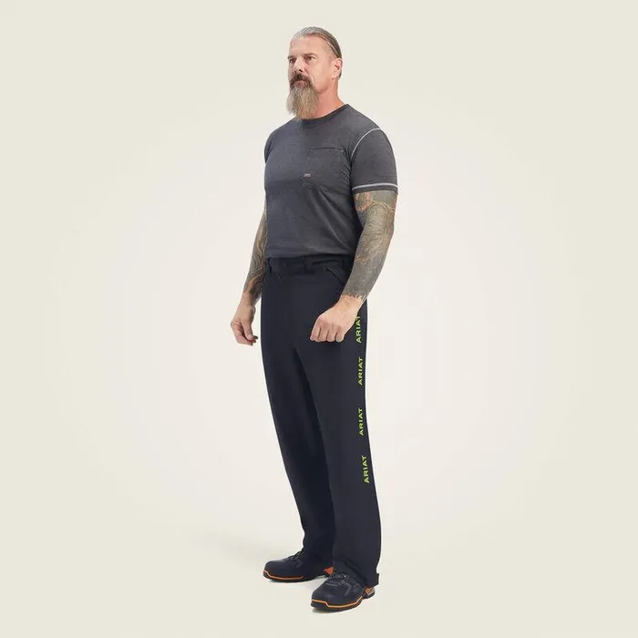 Men Pants and Shorts Ariat Rebar Stormshell Waterproof Pant Black