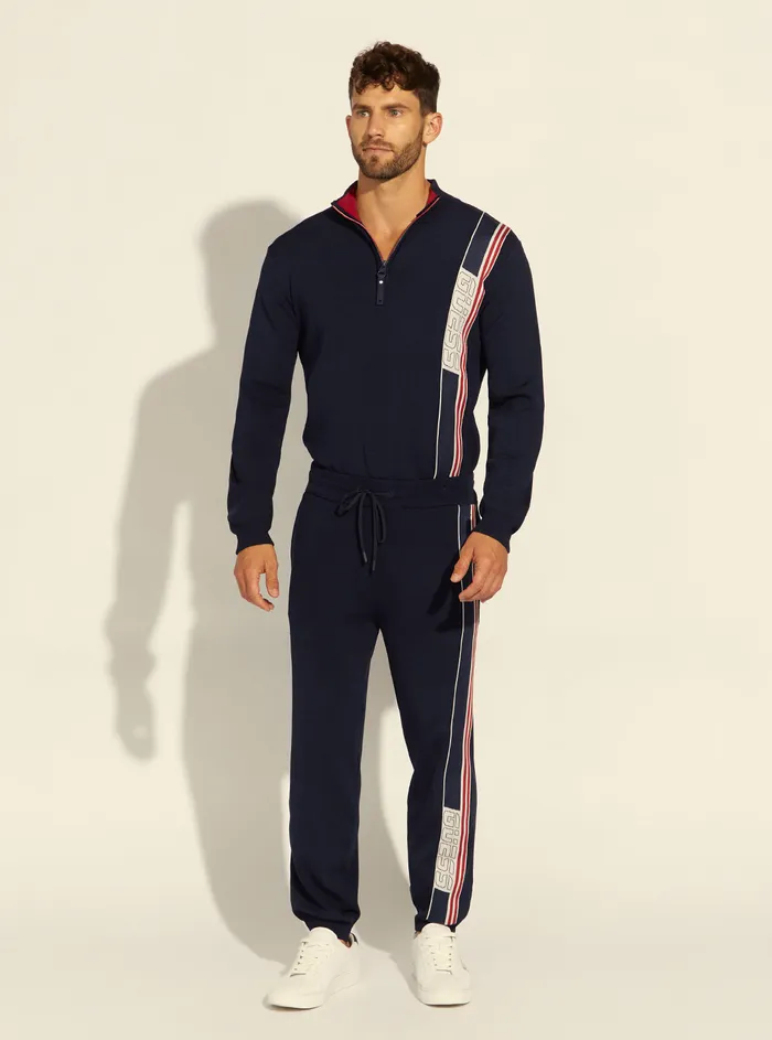 Men Pants and Shorts GUESS Blue Anthony Tech Active Trackpants Men Pants and Shorts GUESS Blue Anthony Tech Active Trackpants