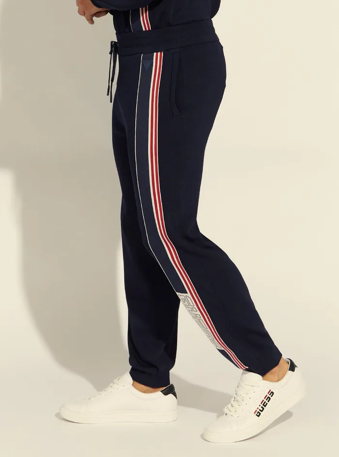 Men Pants and Shorts GUESS Blue Anthony Tech Active Trackpants Men Pants and Shorts GUESS Blue Anthony Tech Active Trackpants