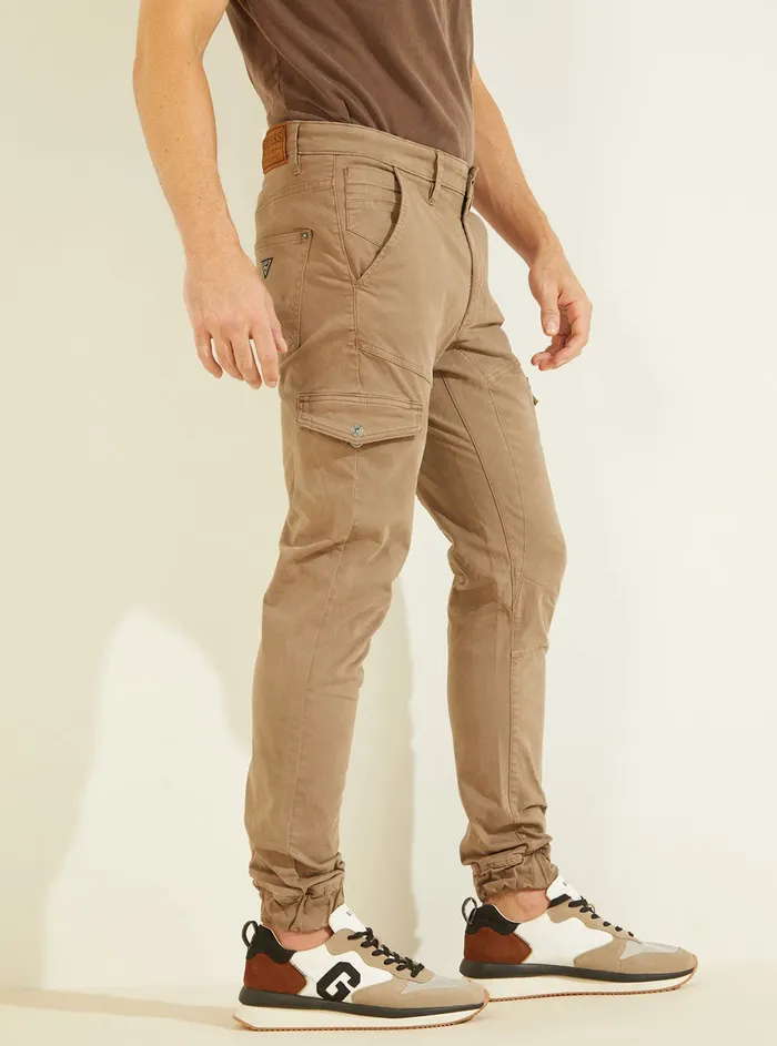 Men Pants and Shorts GUESS Walnut Brown New Kombat Cargo Pants Men Pants and Shorts GUESS Walnut Brown New Kombat Cargo Pants
