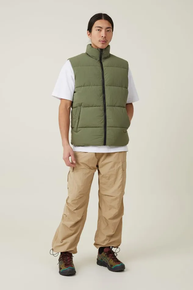 Men Pants Cotton On Parachute Tech Cargo Pant Sand Cargo