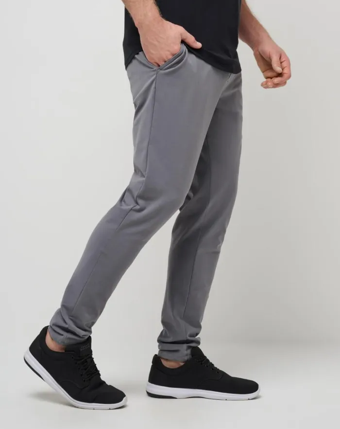 Men Pants TravisMathew STRETCH COMFORT CHINO PANT Quiet Shade