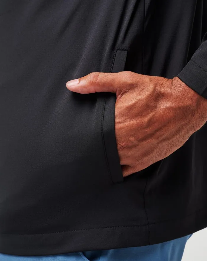 Men Quarter Zips TravisMathew WANDERLUST QUARTER ZIP Black