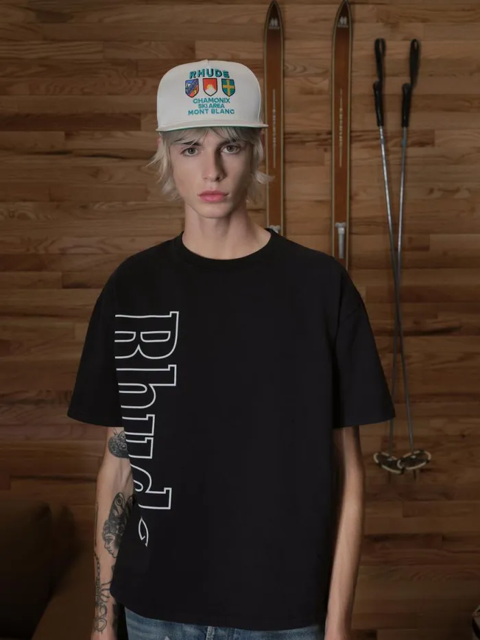 Men Rhude Hats CHAMONIX SATIN STRUCTURE HAT Off White