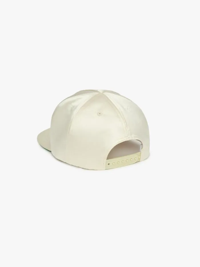 Men Rhude Hats CHAMONIX SATIN STRUCTURE HAT Off White