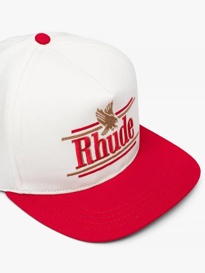 Men Rhude Hats ROSSA STRUCTURED HAT Ivoryred