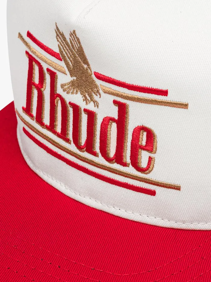 Men Rhude Hats ROSSA STRUCTURED HAT Ivoryred