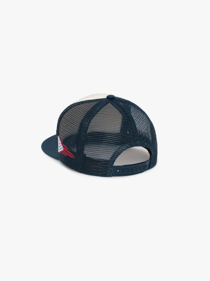 Men Rhude Hats SAINT CROIX TRUCKER HAT Navyivory