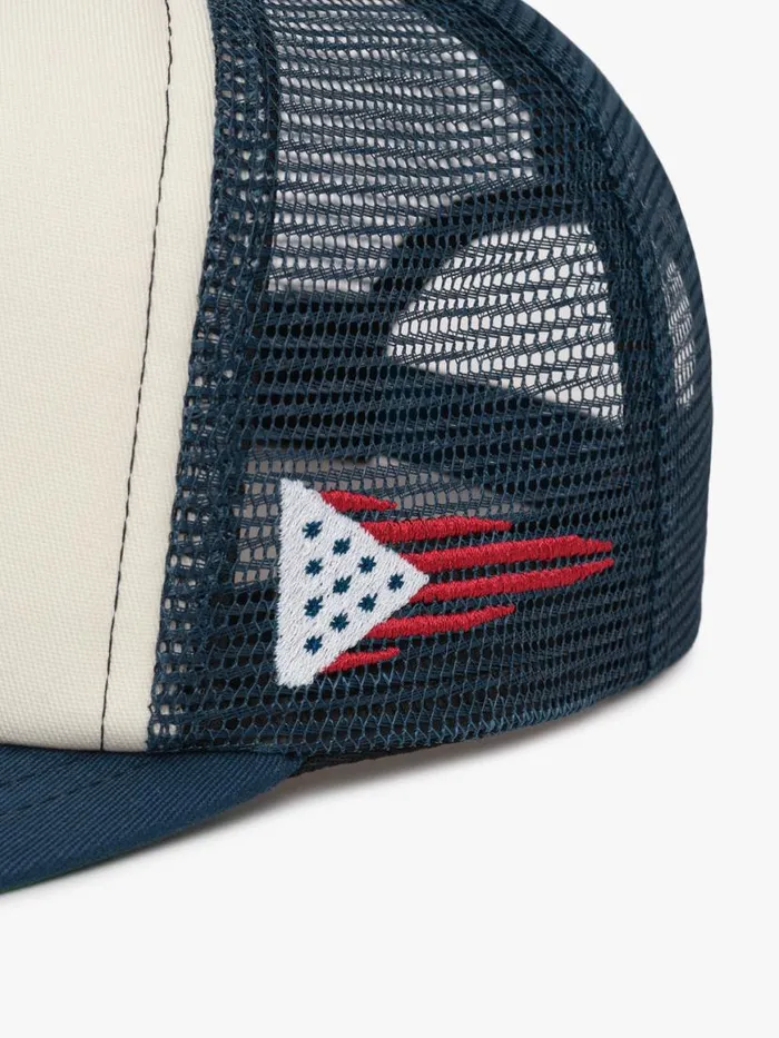 Men Rhude Hats SAINT CROIX TRUCKER HAT Navyivory