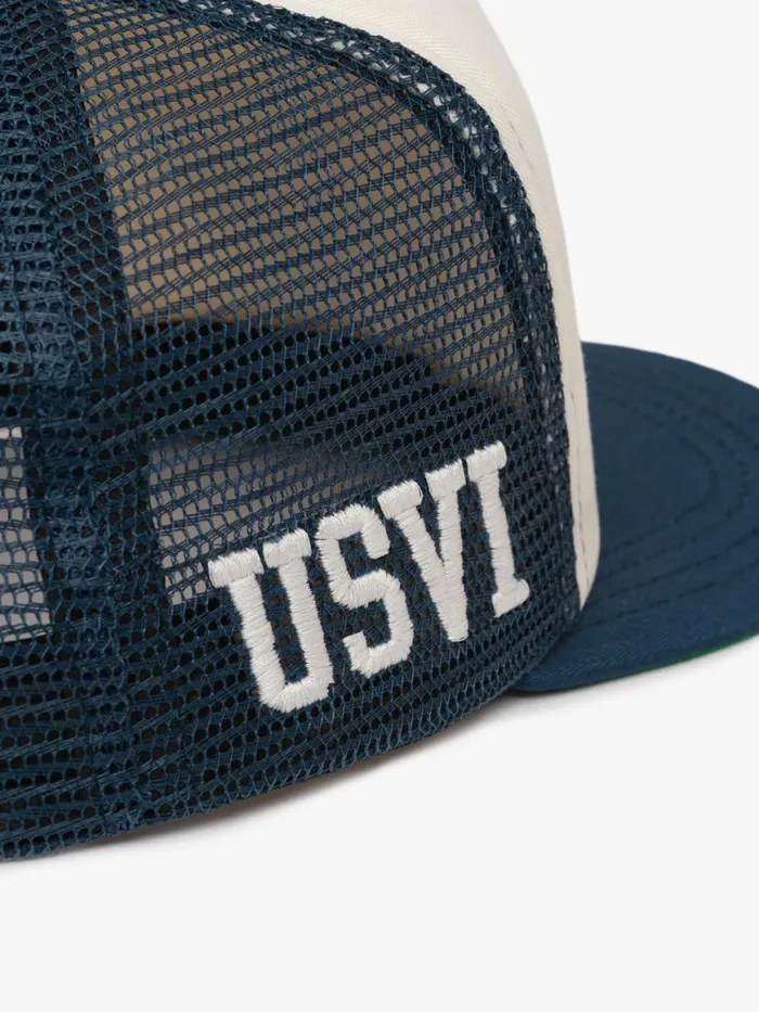 Men Rhude Hats SAINT CROIX TRUCKER HAT Navyivory