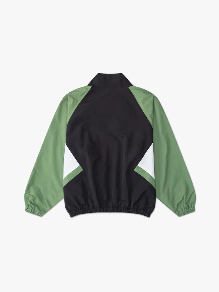 Men Rhude Outerwear COLOR BLOCKED TRACK JACKET Blackgreenwhite