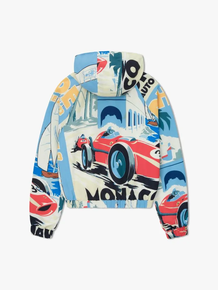 Men Rhude Outerwear MONACO SPORT QUARTERZIP HOOD JACKET Multi