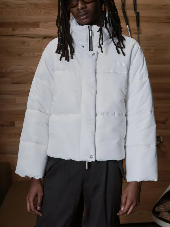 Men Rhude Outerwear MOONLIGHT PUFFER JACKET Whiteblack