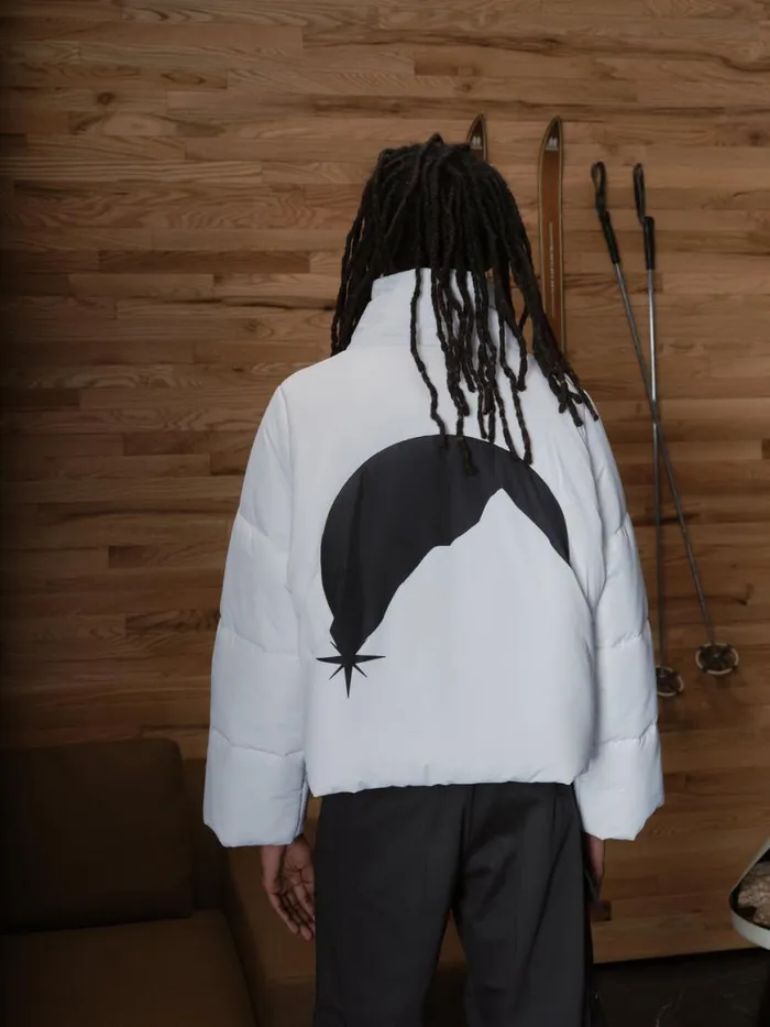 Men Rhude Outerwear MOONLIGHT PUFFER JACKET Whiteblack