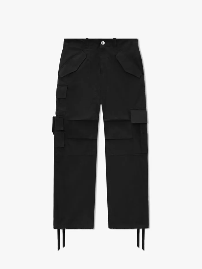 Men Rhude Pants CEREMONIA CARGO PANT Black