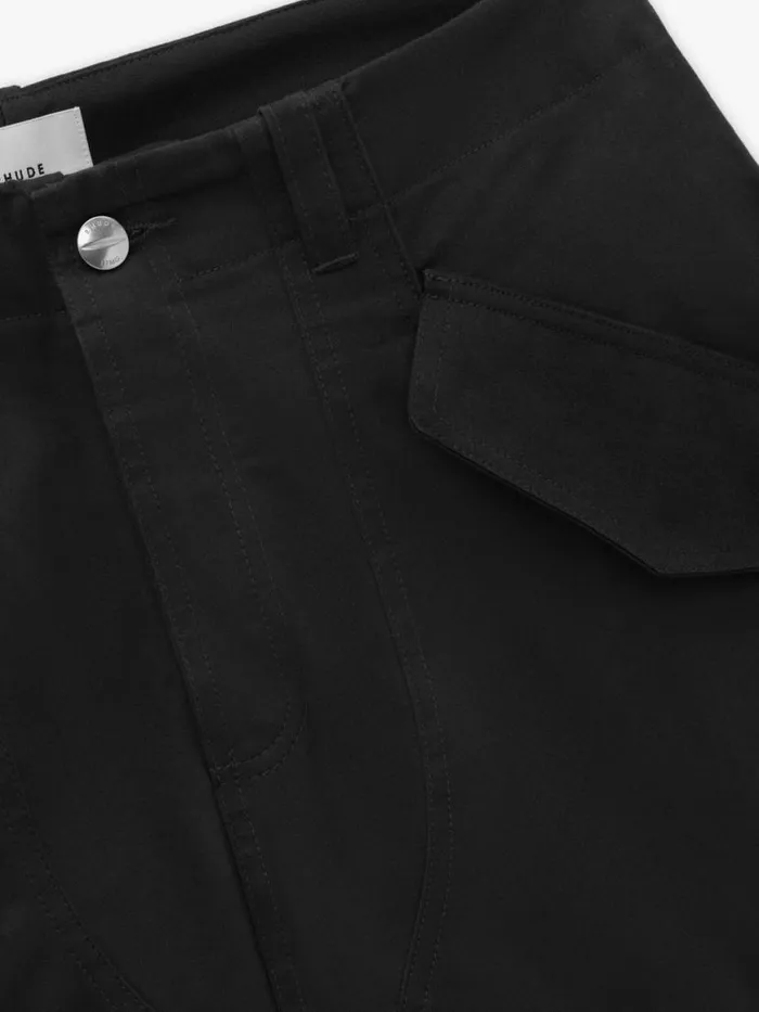 Men Rhude Pants CEREMONIA CARGO PANT Black