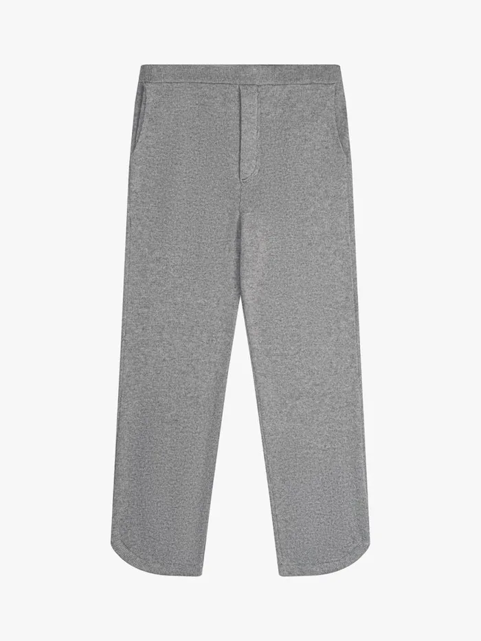 Men Rhude Pants CORE CASHMERE KNIT LOUNGE PANT Grey