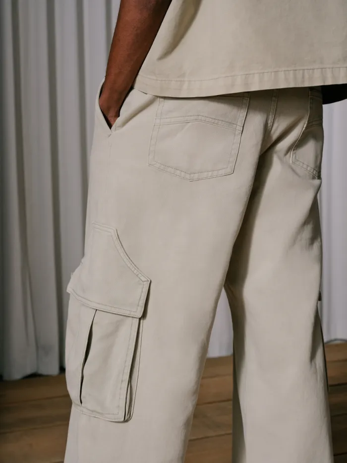 Men Rhude Pants PARTA SPRAY CARGOS Beige