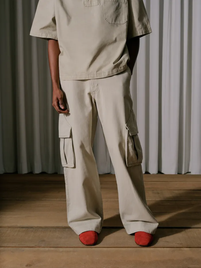 Men Rhude Pants PARTA SPRAY CARGOS Beige