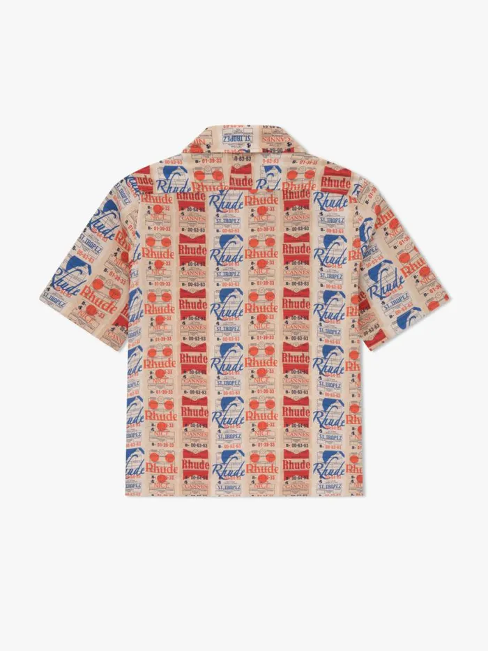 Men Rhude Shirts VOYAGE DE SILK SHIRT Multi Men Rhude Shirts VOYAGE DE SILK SHIRT Multi
