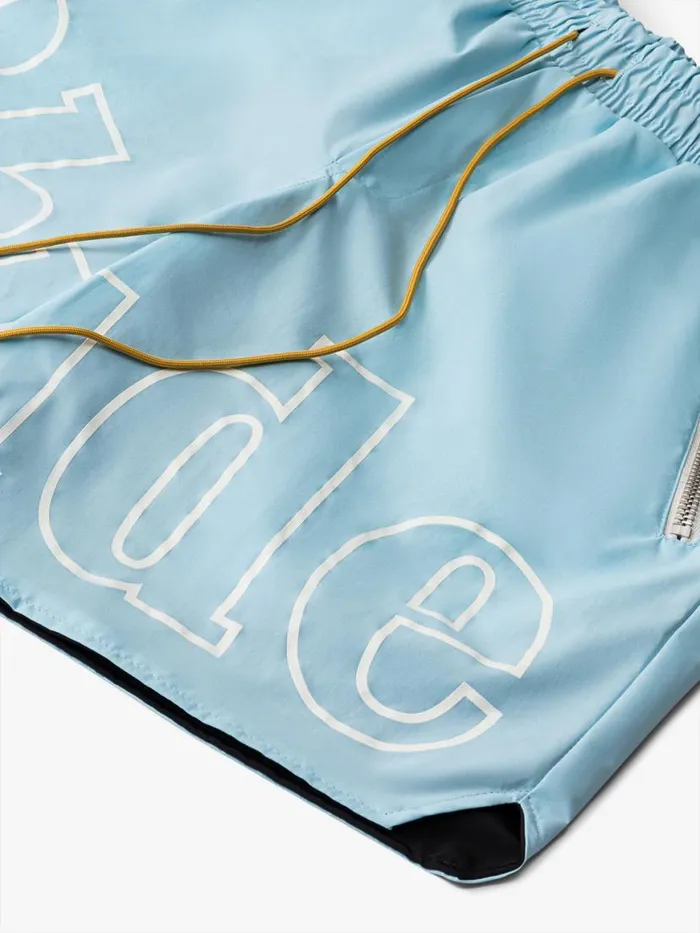 Men Rhude Shorts RH LOGO SHORTS Sky Blue